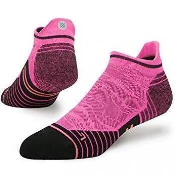 Stance Damen‑Recovery Tabsocken Run Fusion Pink-Schwarz, EU 35–37