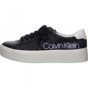 Calvin Klein Damen Janika Lace Up Sneaker Größe 40 EU Schwarz