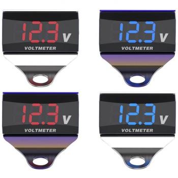 Waterproof Mini Voltmeter for Cars and Motorcycles