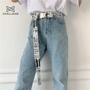 Street Style Letter Printed Belt