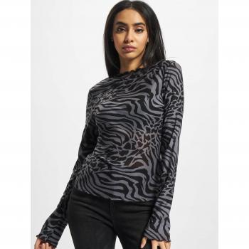 Damen Langarm Rollkragen-Top mit AOP-Mesh von Urban Classics