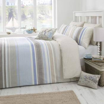 Falmouth Blue Duvet Cover Set for Super King, Easy Care