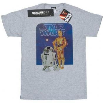 T-shirt grigia Star Wars R2-D2 e C-3PO per ragazzi 12-13 anni
