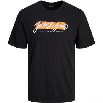 Col arrondi Jjtiley T‑shirt noir – JACK & JONES