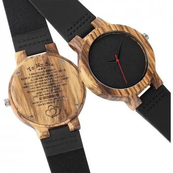 Einzigartige Holz Uhr für den Ehemann