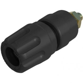 Connecteur Borne Ø Stylo 4 mm – PKI 10 A, Hirschmann, 930103700 Noir