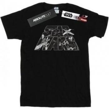 Star Wars Jungen T-Shirt mit galaktischem Sketch