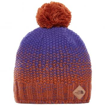 Antler-Beanie von The North Face, Zuckerstange Braun/Dunkles Blau – Allroundgröße