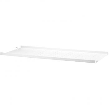 String Regalboden Metall 78 x 30 x 4 cm weiß