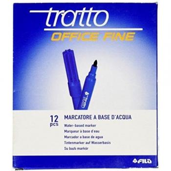 Rotulador tratto office fine punta de fibra trazo 0,7 mm azul