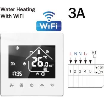WiFi Thermostat for Remote Control of Electric Heating Systems