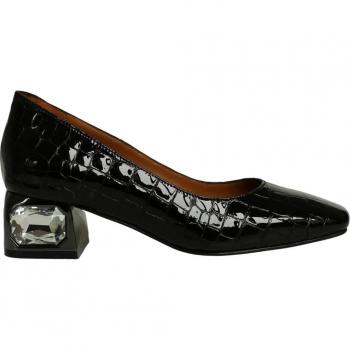 Scarpe stile vintage a tacco in pelle pregiata donna 35