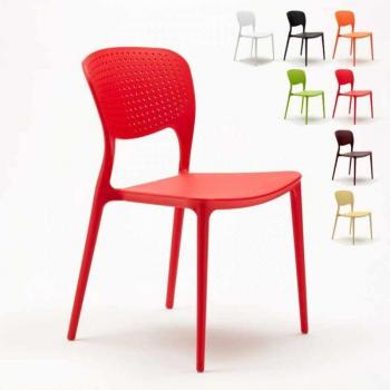 Giulietta AHD Roter Esstischstuhl für Küche & Garten