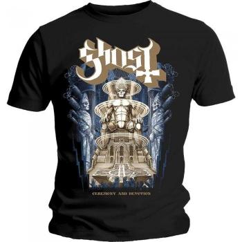 Ghost Heren/Dames Volwassen Gebruiksceremonie & Toewijding T-Shirt M Zwarte Kleur