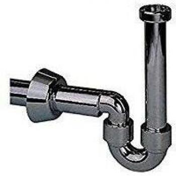 Geberit Sifón para Lavabo y Bidé, Salida Horizontal D40Mm G1 1/4 Cromado