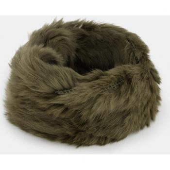 Cuello Kaki de Pelo de Conejo