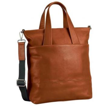 LEONHARD HEYDEN Shopper “Hamburg” in Cognac – Collezione Esclusiva