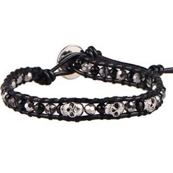 KELITCH Agate Crystal Skull Wrist Wrap
