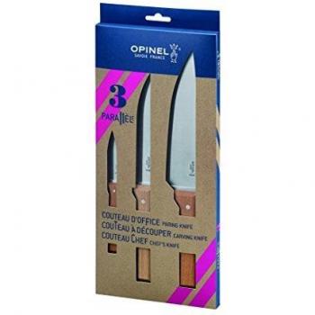 COffret Trio Parallèle lame inox 20 cm Opinel