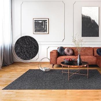 Tapis Détente Boho‑Scandi « Anthracite » 160x220 cm – Paco Home