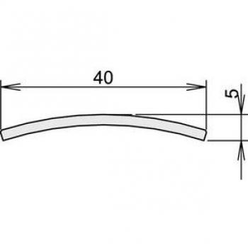 Soglia di Acciaio Inox Athmer 164, 3‑107, 1215 mm – Design Spazzolato