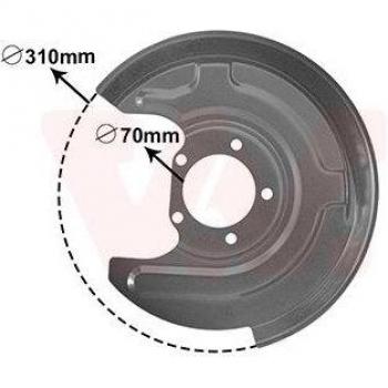 VAN WEZEL Dispositivo di protezione polvere freni 0315373