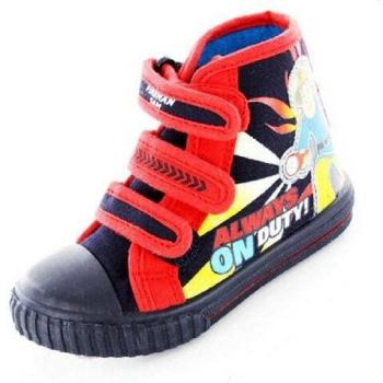 Kids Fireman Sam Canvas Boots – 6 UK Child Size, Red/Black