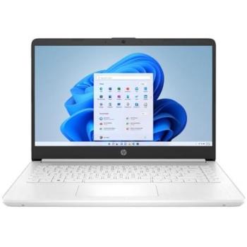 HP 14s Stream Laptop (Intel Celeron N4120) – 4GB/128GB, HD Display, White