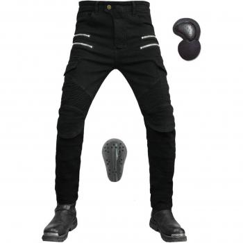 Unisex Protective Riding Jeans with Knee Pads