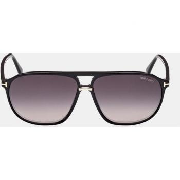 Gafas de Sol Acetato Negro Cuadrado Tom Ford Doble Puente Hombre