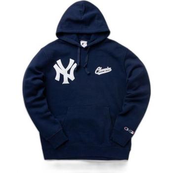 Champion Sudadera NY Yankees con Capucha y Bordado Azul Marino