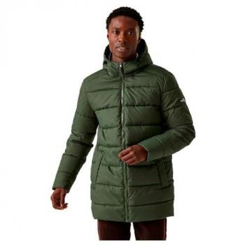 Regatta Men's Lakiver Dark Khaki Water-Repellent Padded Jacket Size M