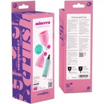 Pack de Copas Menstruales Minerva S+L + Bolsa + Limpiador