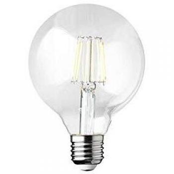 Ampoule LED Dimmable Filament Globe E27 7W 9.5 cm Blanc Chaud