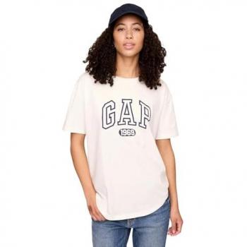 Camiseta femenina GAP con logo y manga corta
