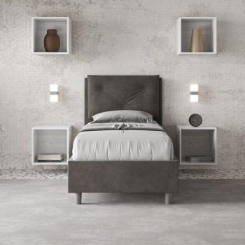 Letto Singolo Imbottito con Rete Microfibra, 80x210 cm – Ityhome
