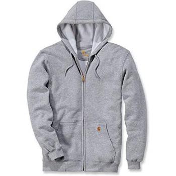 Carhartt K122 Sweatshirt Full Zip Loose Fit, Gris, XL