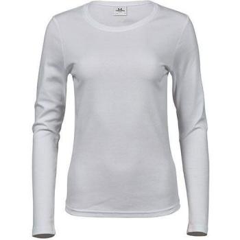 Femme Tee Jays Long Shirt 100% Cotton S Blanc