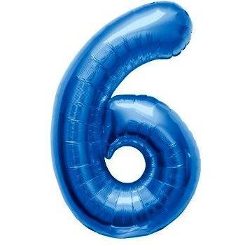 16‑Zoll Blaufolienballon Nr. 6 (NorthStar 00458)