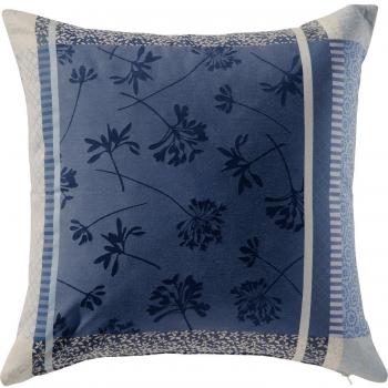 Sander‑Jacquard-Blaues Kissenbezug, Größe 50x50 cm