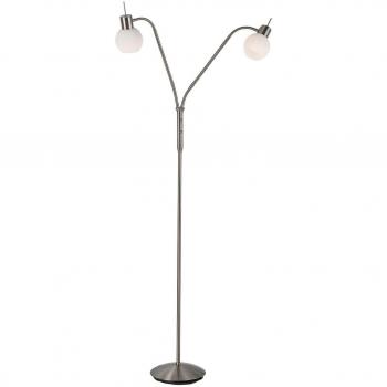 LED Stehleuchte Nino LOXY 2‑Kopf Flexarm (Wohnzimmer)