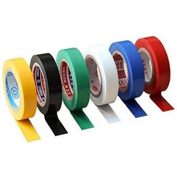 VICOMEA 6 Pack Mixed Color Insulation Tape 10M x 16MM