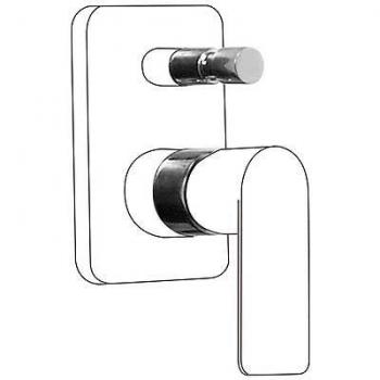 TRES Alargadera para Grifo Empotrar Baño-Ducha Cromo