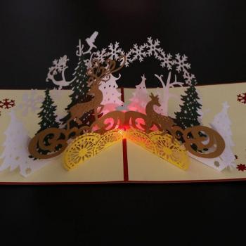 Musik 3D Pop Hochpostkarte mit Umschlag für Hochzeit