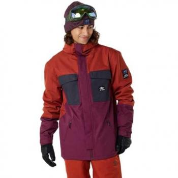 Giacca Capoccio Rip Curl 10K Rosso, Nero & Lilla
