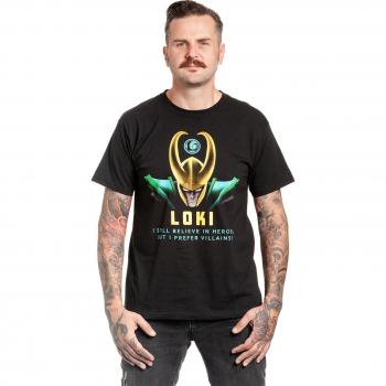 Men's XL Black Loki Villains T-Shirt