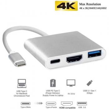 Dock USB-C Mosible Thunderbolt 3, adaptateur 4K HDMI, Hub PD 3.0 pour MacBook Pro/Air M1