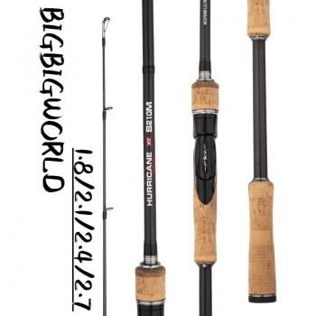 BIGBIGWORLD HURRICANE Lightweight Baitcasting Travel Fishing Rod 1.8m/2.7m