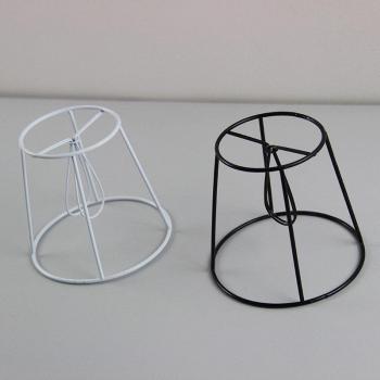 Abat-jour fer cadre fil 3 pièces diamètre 12 cm kit avec pince