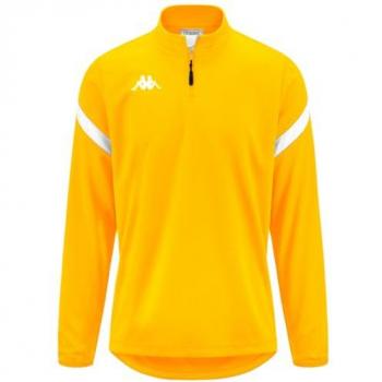 Dolvole Junior Half-Zip Sweatshirt in Yellow Chrome/White (Age 14)